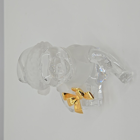 Disney Lenox Crystal & Gold Figure Pooh from Winnie the Pooh Rare Xmas special - Picture 10 of 13